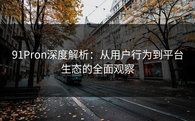 91Pron深度解析：从用户行为到平台生态的全面观察
